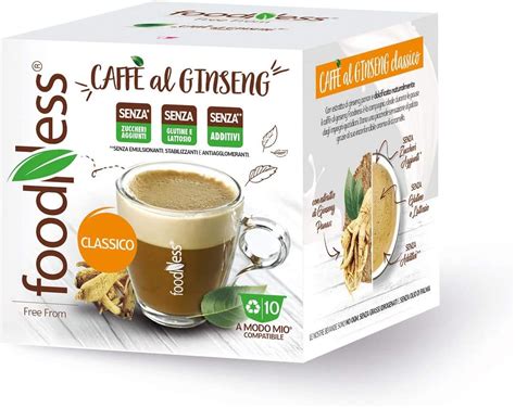 FoodNess Capsula Caffè al ginseng classico compatibile con sistema