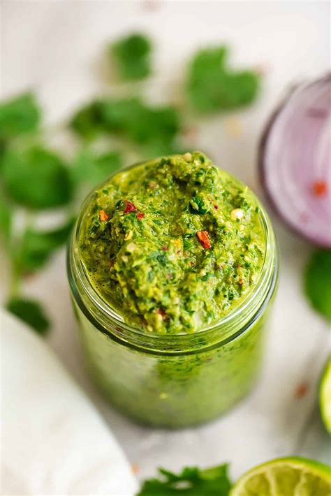 Quick And Easy Cilantro Chimichurri Sauce Whole30 Bites Of Wellness