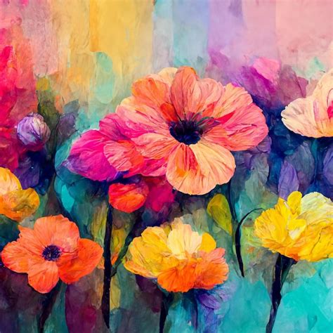 Premium Photo | Watercolor Flower Painting