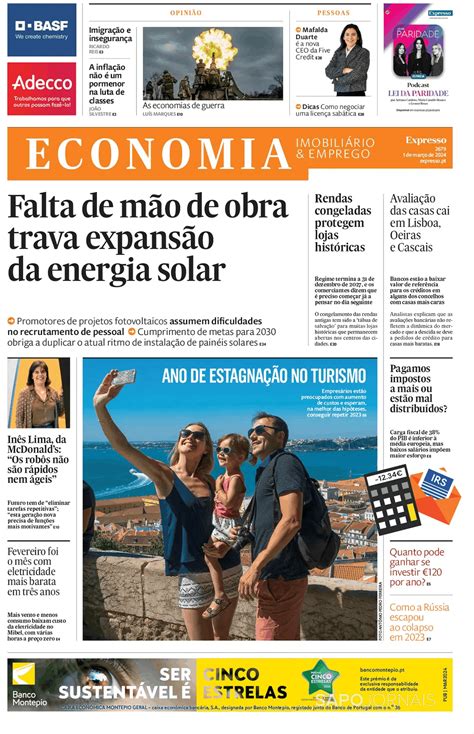 Expresso Economia Mar Jornais E Revistas Sapo Pt Ltima