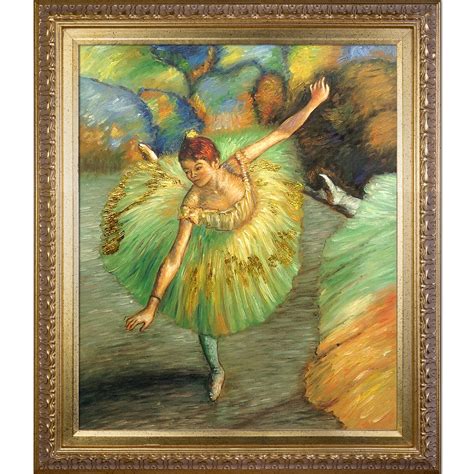 Tori Home Luxury Line Dancer Tilting By Edgar Degas Picture Frame