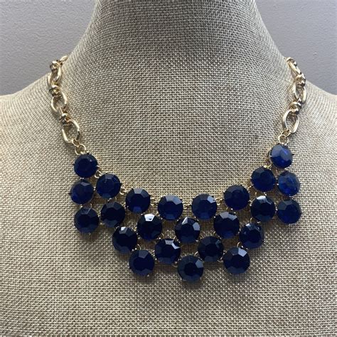 Signed Leslie Danzis Cobalt Blue Statement Necklace I Gem