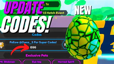 NEW UPDATE EGG CODES SPY Tapping Legends X ROBLOX YouTube