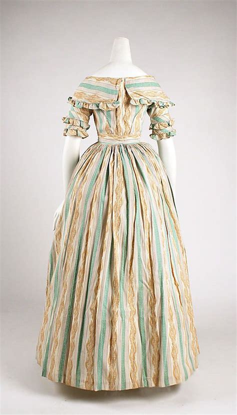 Dress Morning Date Ca 1837 Culture British 1800s Fashion 19th