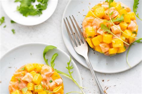 Tartare De Saumon La Mangue La Recette L G Re Kiss My Chef