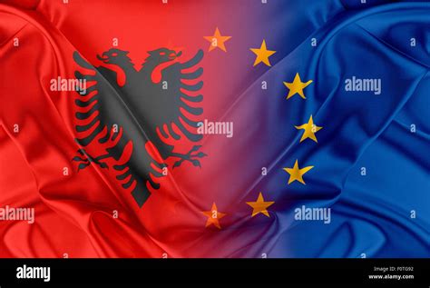 European Union And Albania Stock Photo Alamy