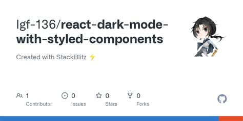 Github Lgf React Dark Mode With Styled Components Created With