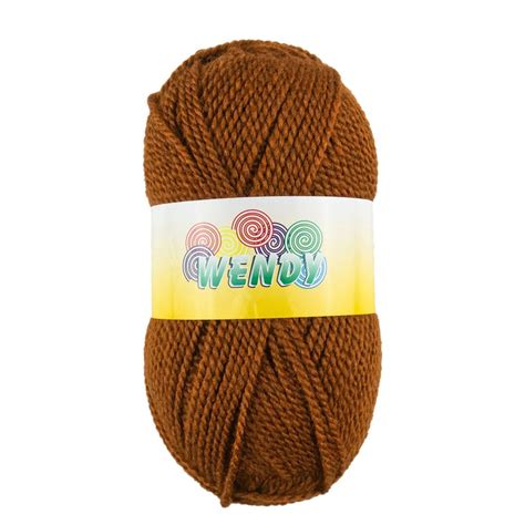 Wool Knitting Yarn 100 g - Brown - Woolville.com