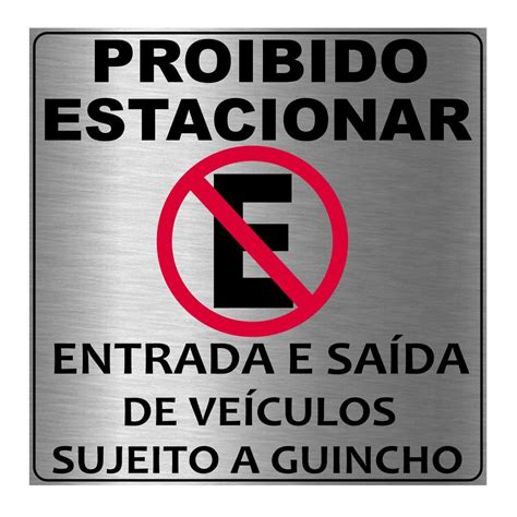 Placa Proibido Estacionar Garagem Placa Grande Em Pvc X Cm Shopee