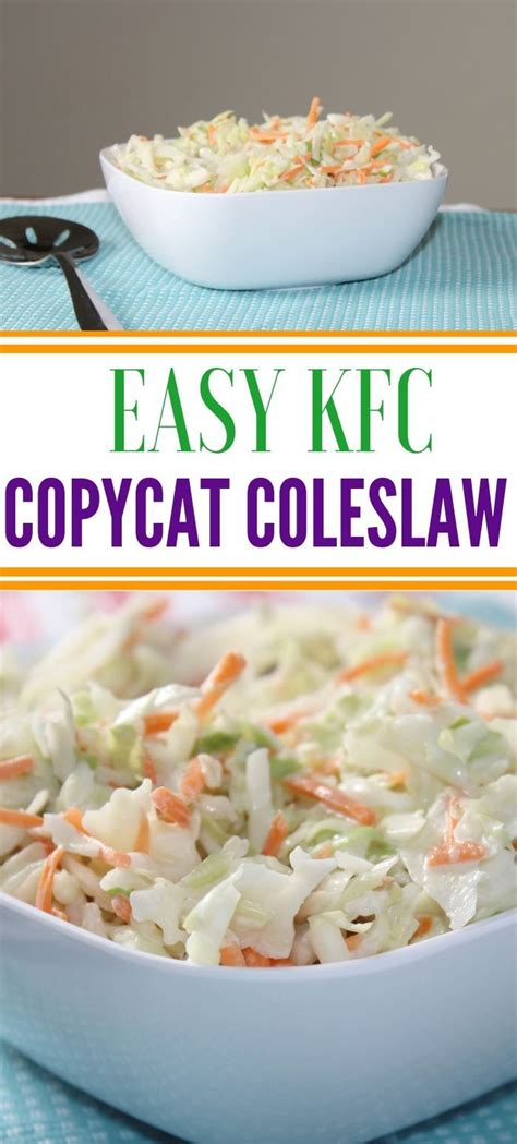 This Easy Kfc Coleslaw Recipe Is One I Have Been Making For Literally Years It Tastes So