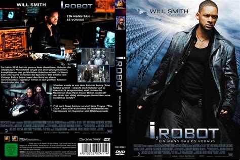 I Robot Dvd Cover And Label 2004 R2 German Custom