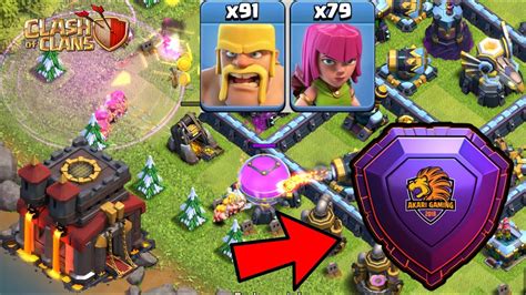 CUNG CHÉM LEVEL 1 LEO RANK HUYỀN THOẠI TH10 PHÒNG THỦ CẤP 1 Clash of clans