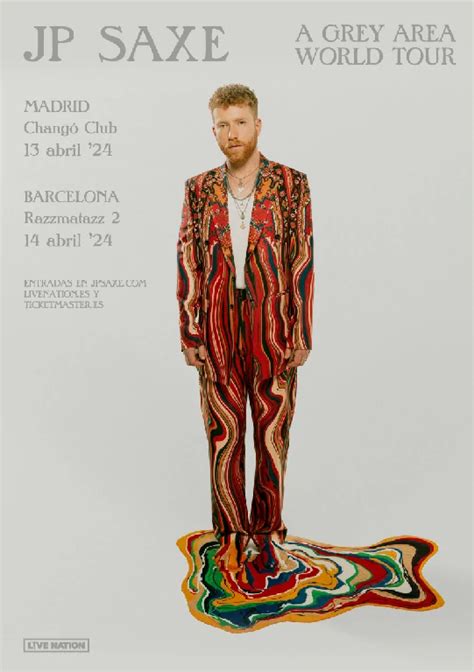 Jp Saxe Anuncia Conciertos En Madrid Y Barcelona