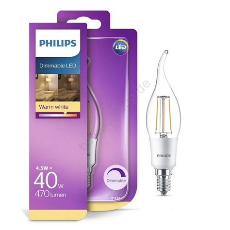 Dimmbare Led Gl Hbirne Philips Ba E W V K Beleuchtung De