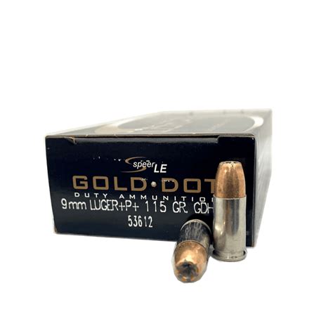 9mm Speer Gold Dot 115 P Grain Jhp