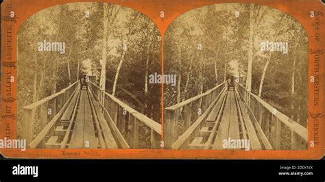 Wooden bridge leading to mill., still image, Stereographs, 1865 - 1880 ...