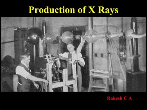 Production Of X Rays And Generators Ppt