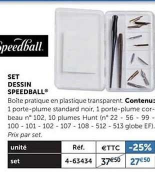 Promo Set Dessin Speedball Chez Le G Ant Des Beaux Arts Icatalogue Fr