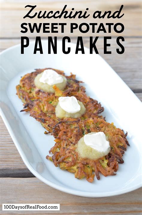 Zucchini And Sweet Potato Pancakes ⋆ 100 Days Of Real Food