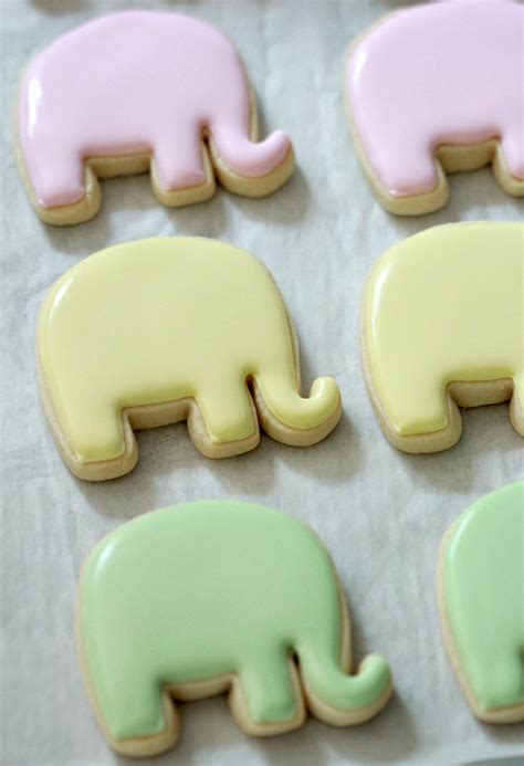 Onesie And Elephant Baby Shower Cookie Tutorial Sweetopia