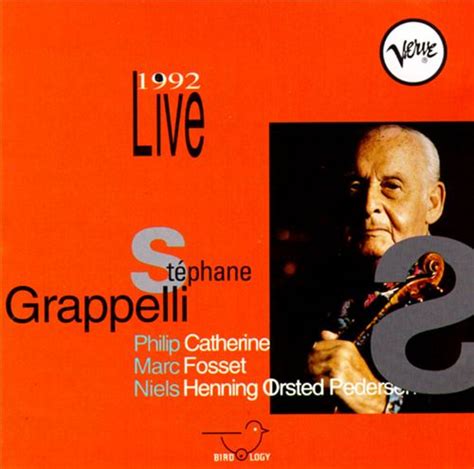 Release Live 1992 by Stéphane Grappelli Cover Art MusicBrainz