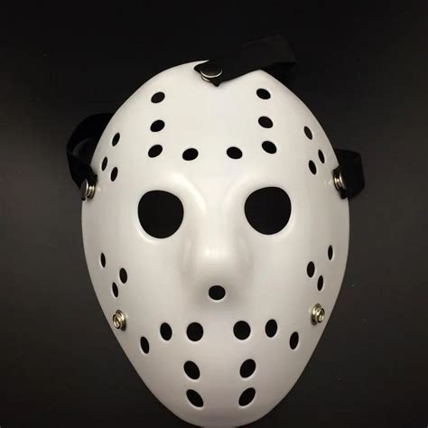 2018 Halloween WHite Porous Men Mask Jason Voorhees Freddy Horror Movie ...