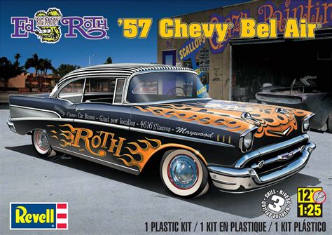 Ed Roth 57 Chevy® Bel Air® Plastic Model Kit From Revell 125 Scale