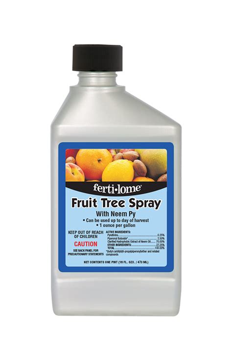 Fertilome Fruit Tree Spray 16 Oz Pyrethrins Neem Py Oil Apple Peach