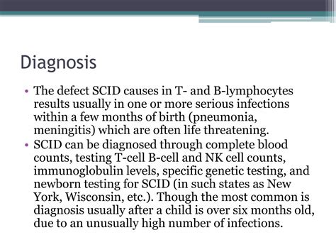 Severe Combined Immunodeficiency Ppt