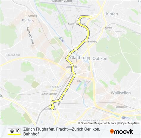 10 Route Schedules Stops And Maps Zürich Flughafen Fracht‎→zürich