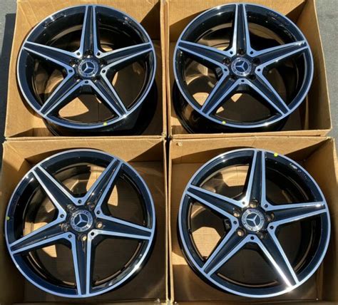 18 Mercedes Benz Amg C Class Factory Wheels Rims Oem C300 C400 2015