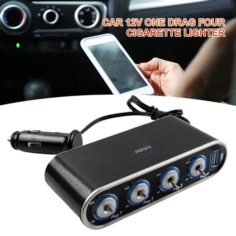 V Car Charger Adapters Usb Port Cigarette Lighters Plug Sockets