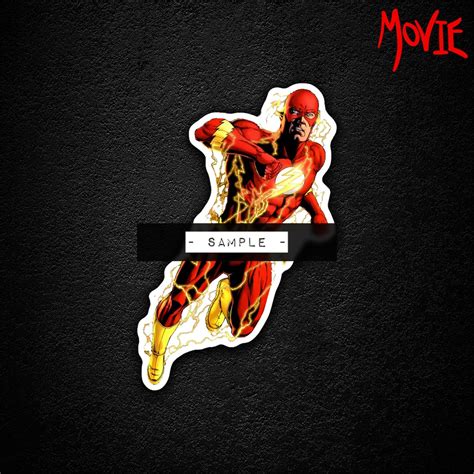 The Flash Character Premium Fan Made Sticker Movie Series Shopee