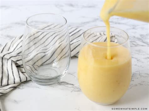 Tropical Banana Smoothie From Somewhat Simple