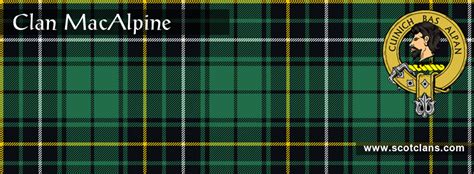 Clan Macalpine Tartan Footprint Scottish Heritage Social Network