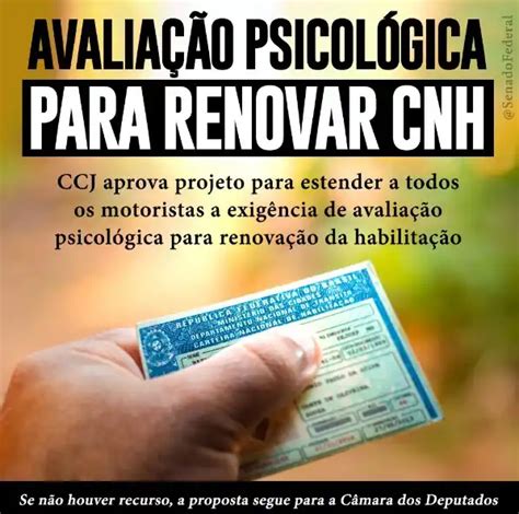 Direito de Trânsito Avaliação Psicológica Para Renovar CNH TFV