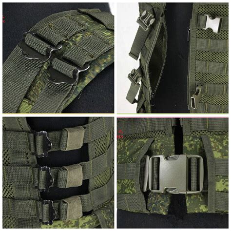 Russian Tactical Vest 6sh117 Molle Bags EMR Full Set Combat Equipment