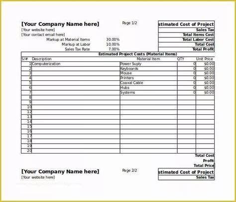 Flooring Estimate Template Free If Youre Going Through A Renovation Or