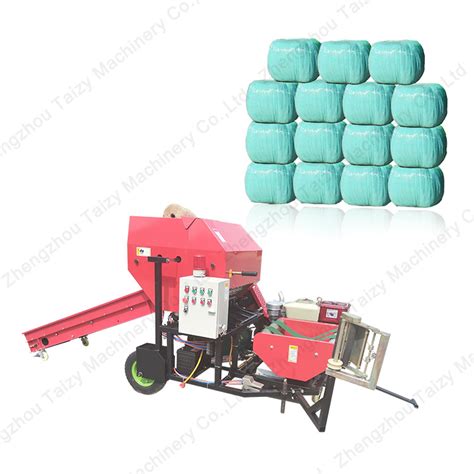 Diesel Engine Packing Rice Straw Corn Silage Grass Wrapper Round Roll