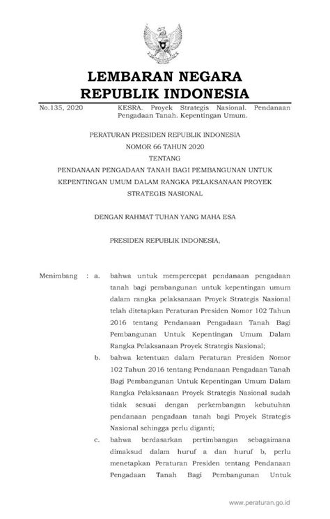 PDF LEMBARAN NEGARA REPUBLIK INDONESIA2020 No 135 5 Bidang