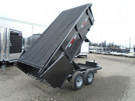 2024 Summit Cascade 6x12 10K Dump Trailer With Tarp Ramps Spreader