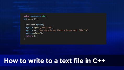 How To Write Text Files With C