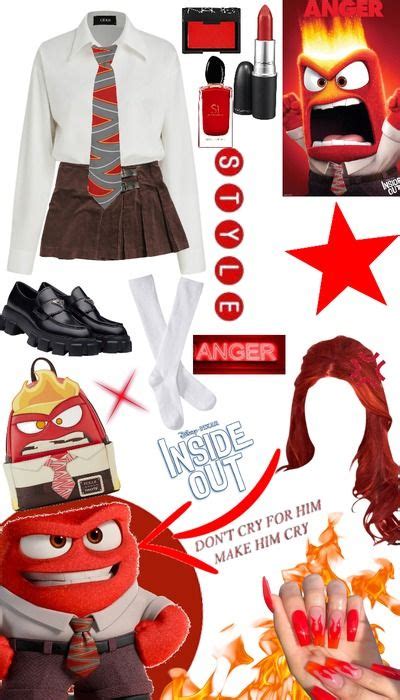 Anger Outfit Shoplook In Anger Inside Out Costume Inside Out