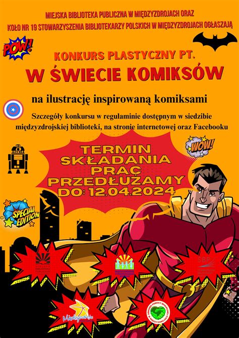 Konkurs plastyczny dla dzieci i młodzieży pt W świecie komiksów