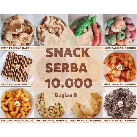 Jual Snack Kiloan Termurah Jajanan Makanan Ringan Cemilan Camilan