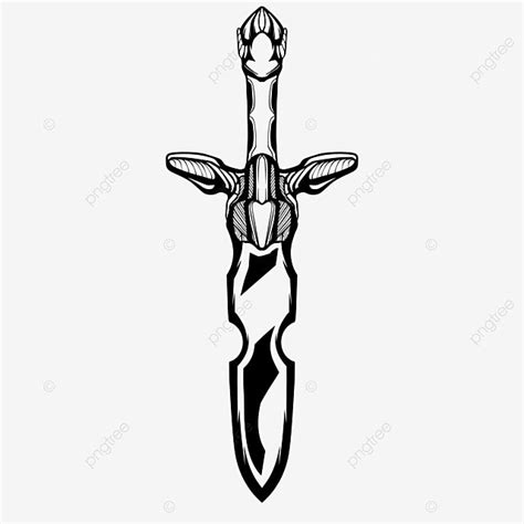 Cuchillo Daga Ilustraci N Vector Logo Png Cuchillo Vecror Cuchillo