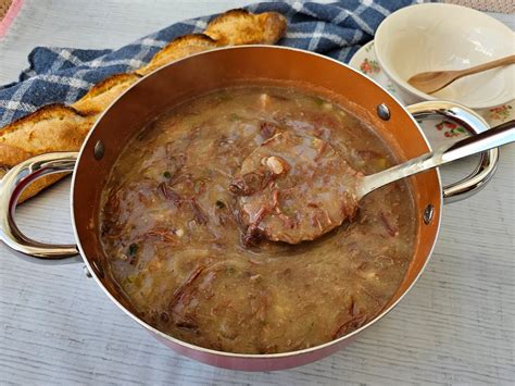 Caldo De Mandioca Com Carne Seca Receiteria