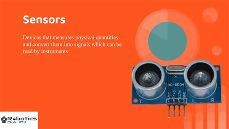 Sensors And Actuators Working Principle And Types Of Sensors Ppt