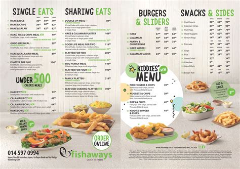 Fishaways Menu With Updated Prices In South Africa Menu Za