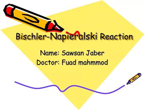 Ppt Bischler Napieralski Reaction Powerpoint Presentation Free